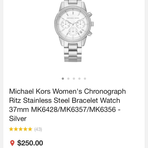 Michael kors silver watch (authentic) - Picture 4 of 4